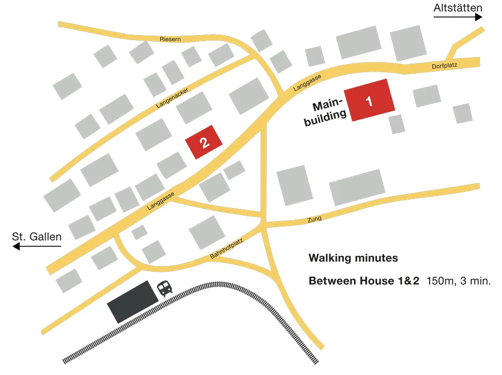 Building plan of the AlpsteinClinic