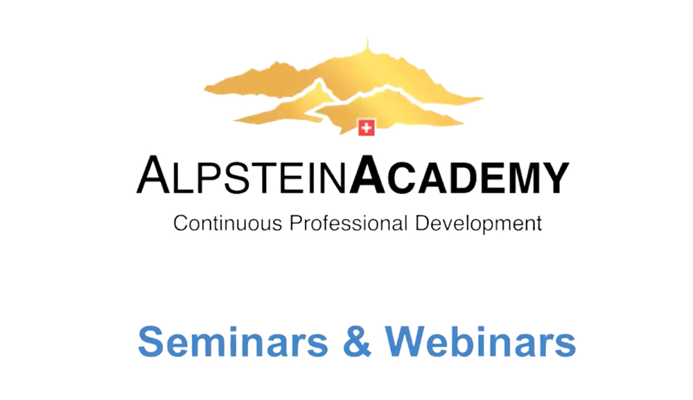 AlpsteinAcademy - Continuous Professional Development: Seminars & Webinars